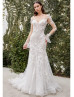 Beaded Ivory 3D Lace Tulle Amazing Wedding Dress Beaded Ivory 3D Lace Tulle Amazing Wedding Dress